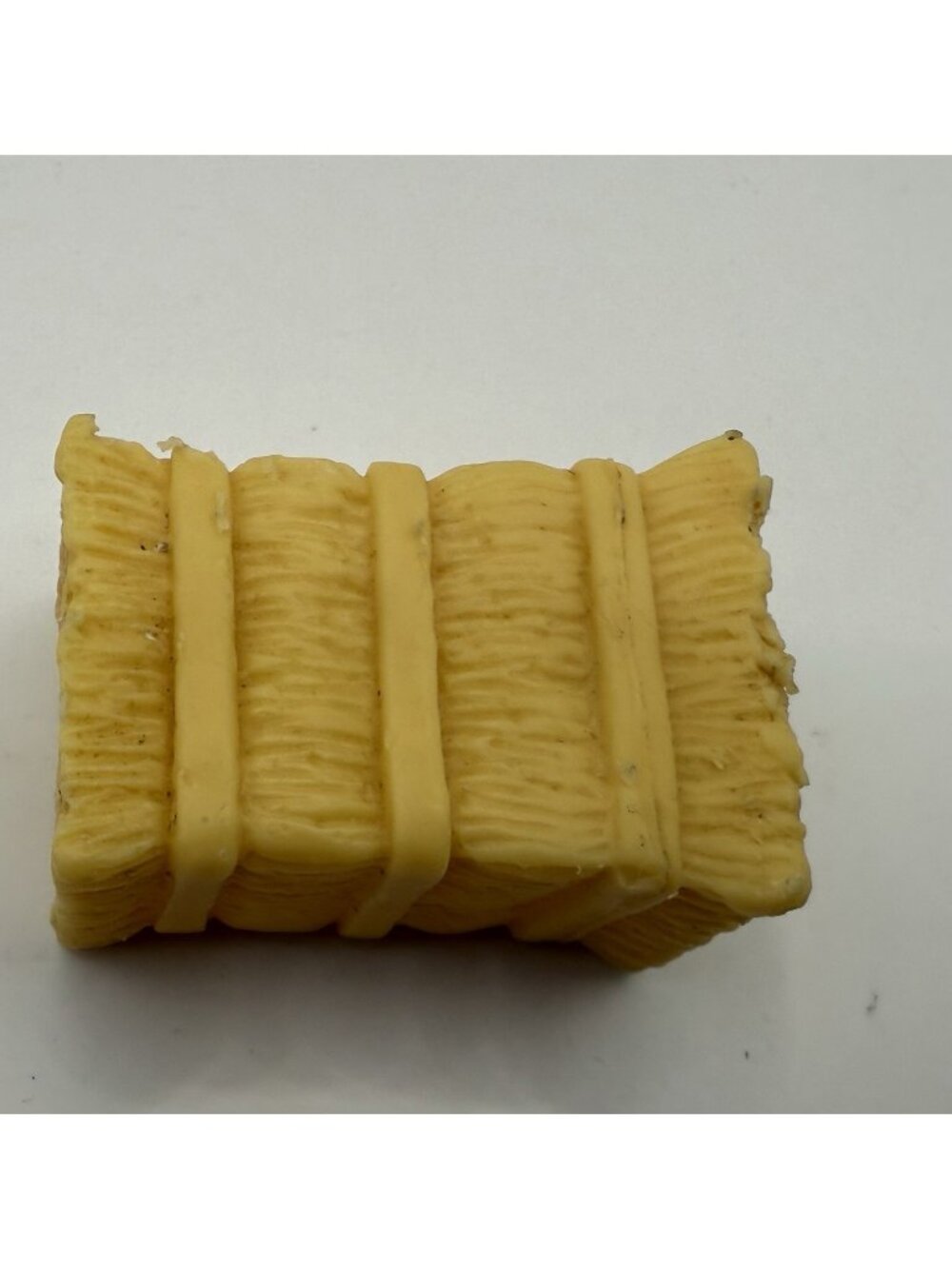 Plastic Hay  Bale For Barbie Or Other Fashion dolls 1 1/2” X  1 1/8”x 1”